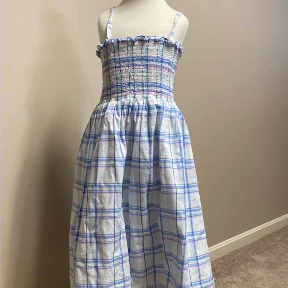 Vineyard vines Blue and White Plaid Dress sundress medium